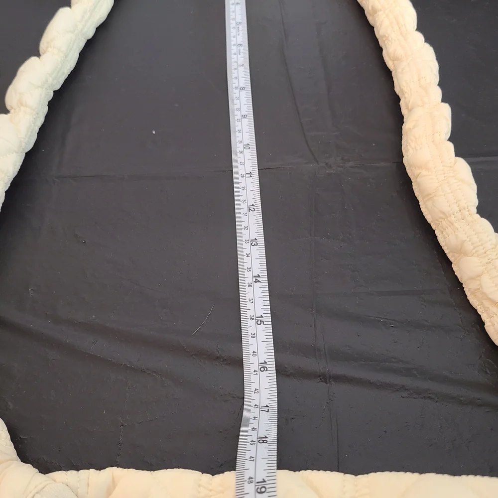 Carlyn Quilted Cream Crossbody Bag - Picture 10 of 10